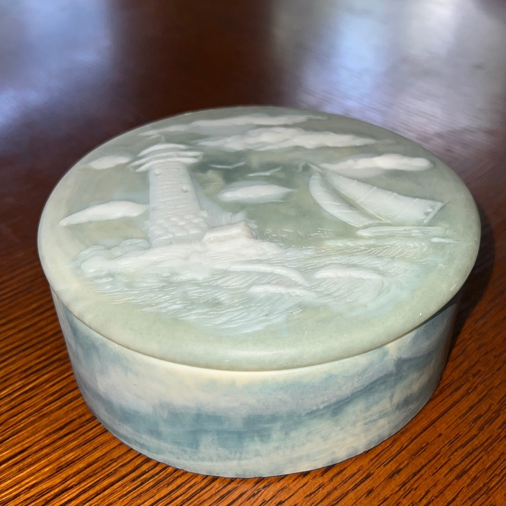 Vintage Robert Nemith Soapstone Box